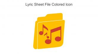Lyric Sheet File Colored Icon In Powerpoint Pptx Png And Editable Eps Format
