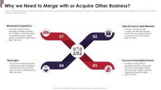 M and a due diligence why we need to merge with or acquire other business