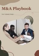 M And A Playbook Report Sample Example Document