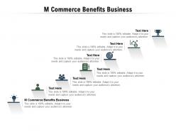 M commerce benefits business ppt powerpoint presentation slides example introduction cpb