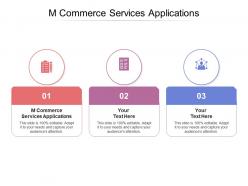 M commerce services applications ppt powerpoint presentation outline background designs cpb