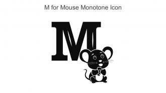 M For Mouse Monotone Icon In Powerpoint Pptx Png And Editable Eps Format