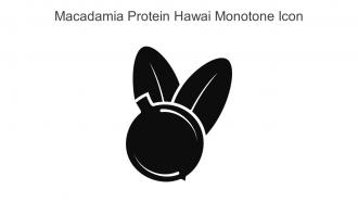 Macadamia Protein Hawai Monotone Icon In Powerpoint Pptx Png And Editable Eps Format