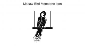 Macaw Bird Monotone Icon In Powerpoint Pptx Png And Editable Eps Format