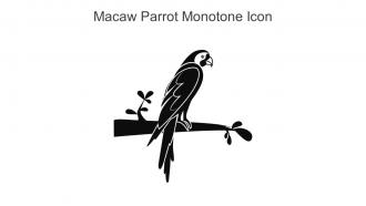 Macaw Parrot Monotone Icon In Powerpoint Pptx Png And Editable Eps Format