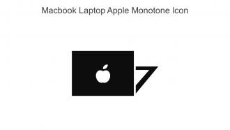 Macbook Laptop Apple Monotone Icon In Powerpoint Pptx Png And Editable Eps Format