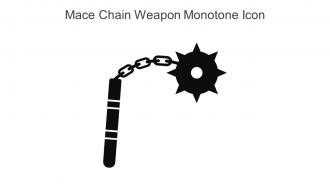 Mace Chain Weapon Monotone Icon In Powerpoint Pptx Png And Editable Eps Format