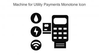 Machine For Utility Payments Monotone Icon In Powerpoint Pptx Png And Editable Eps Format