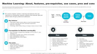 Machine Learning About Features Pre Requisites Use Cases How ChatGPT Actually Work ChatGPT SS V