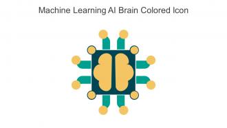 Machine Learning AI Brain Colored Icon In Powerpoint Pptx Png And Editable Eps Format