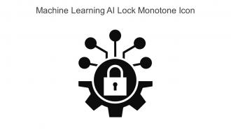 Machine Learning AI Lock Monotone Icon In Powerpoint Pptx Png And Editable Eps Format