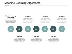 Machine learning algorithms ppt powerpoint presentation styles icons cpb