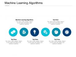 Machine learning algorithms ppt powerpoint presentation visual aids summary cpb