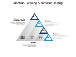 Machine learning automation testing ppt powerpoint presentation infographic template introduction cpb