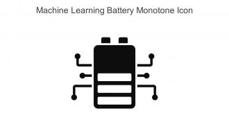 Machine Learning Battery Monotone Icon In Powerpoint Pptx Png And Editable Eps Format