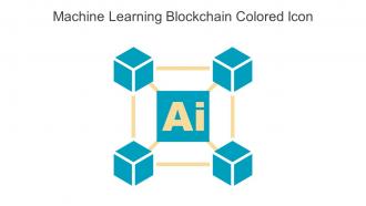 Machine Learning Blockchain Colored Icon In Powerpoint Pptx Png And Editable Eps Format
