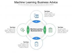 Machine learning business advice ppt powerpoint presentation layouts examples cpb