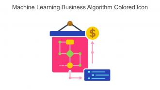 Machine Learning Business Algorithm Colored Icon In Powerpoint Pptx Png And Editable Eps Format