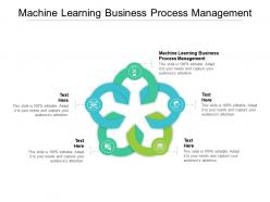 Machine learning business process management ppt powerpoint presentation inspiration cpb