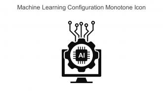 Machine Learning Configuration Monotone Icon In Powerpoint Pptx Png And Editable Eps Format