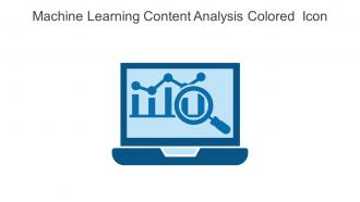 Machine Learning Content Analysis Colored  Icon In Powerpoint Pptx Png And Editable Eps Format