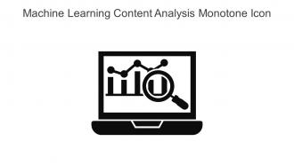 Machine Learning Content Analysis Monotone Icon In Powerpoint Pptx Png And Editable Eps Format