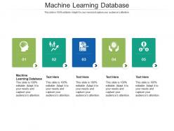 Machine learning database ppt powerpoint presentation inspiration design templates cpb