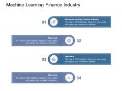 Machine learning finance industry ppt powerpoint presentation show portfolio cpb
