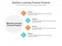 Machine learning finance projects ppt powerpoint presentation model icons cpb