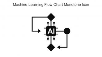 Machine Learning Flow Chart Monotone Icon In Powerpoint Pptx Png And Editable Eps Format