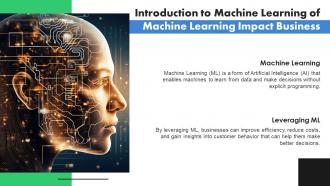 Machine Learning Impact Business powerpoint presentation and google slides ICP Professional Captivating