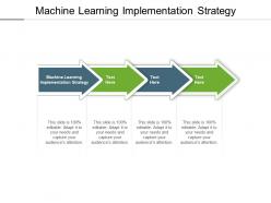 Machine learning implementation strategy ppt powerpoint presentation summary icons cpb