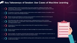 Machine Learning In Action Real World Use Cases Training Ppt Impressive Compatible