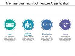 Machine learning input feature classification