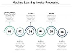 Machine learning invoice processing ppt powerpoint presentation summary outfit cpb