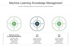 Machine learning knowledge management ppt powerpoint presentation gallery design inspiration cpb