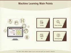 Machine Learning Main Points Detection Ppt Powerpoint Presentation Background