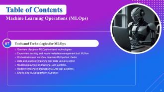 Machine Learning Operations Powerpoint Presentation Slides Images Visual