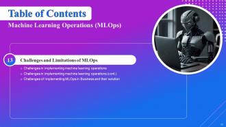 Machine Learning Operations Powerpoint Presentation Slides Pre-designed Visual