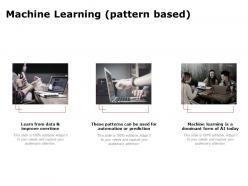 Machine learning pattern based ppt powerpoint presentation icon