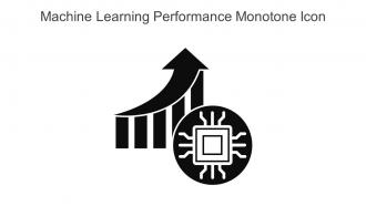 Machine Learning Performance Monotone Icon In Powerpoint Pptx Png And Editable Eps Format