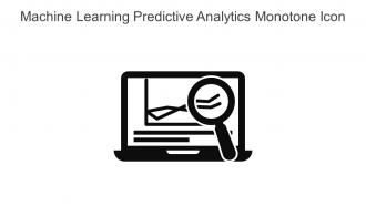 Machine Learning Predictive Analytics Monotone Icon In Powerpoint Pptx Png And Editable Eps Format