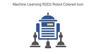 Machine Learning R2D2 Robot Colored Icon In Powerpoint Pptx Png And Editable Eps Format