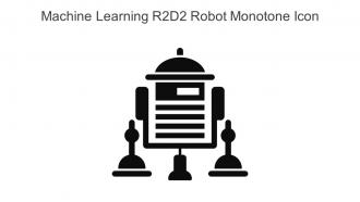 Machine Learning R2D2 Robot Monotone Icon In Powerpoint Pptx Png And Editable Eps Format