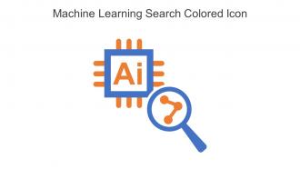 Machine Learning Search Colored Icon In Powerpoint Pptx Png And Editable Eps Format