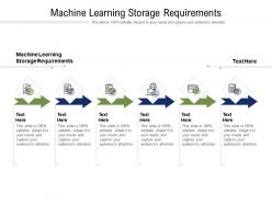 Machine learning storage requirements ppt powerpoint presentation file diagrams cpb