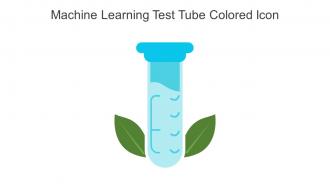 Machine Learning Test Tube Colored Icon In Powerpoint Pptx Png And Editable Eps Format