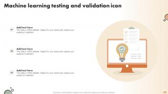 Machine Learning Testing And Validation Icon