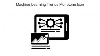 Machine Learning Trends Monotone Icon In Powerpoint Pptx Png And Editable Eps Format