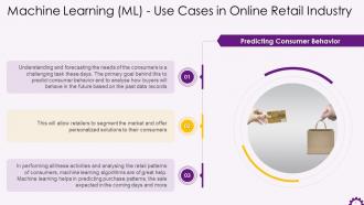 Machine Learning Use Case Predicting Consumer Behavior Training Ppt